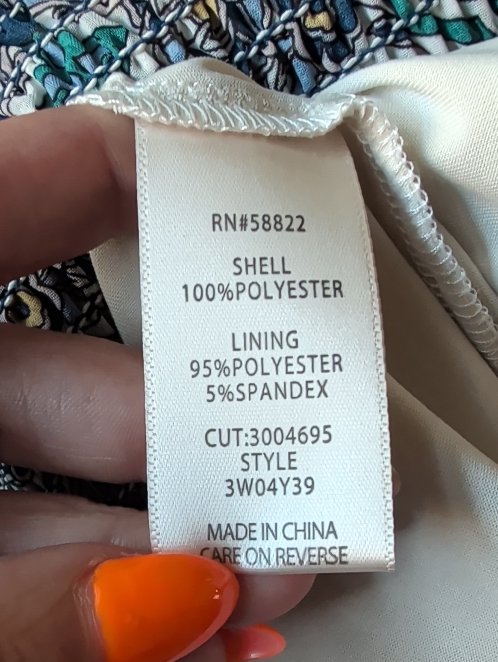 Max Studio Blue And Green Floral Poncho Blouse Size 1X New - Picture 8 of 8